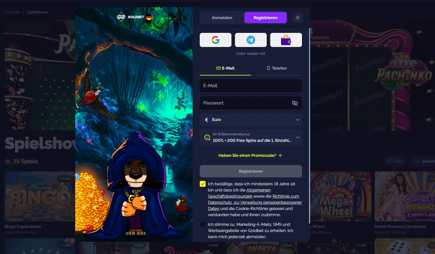 Goldbet Casino Bonus